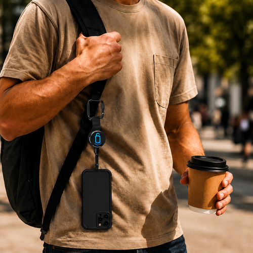 Phone Lock Pro - Retractable Anti-Theft Phone Holder with Belt Clip